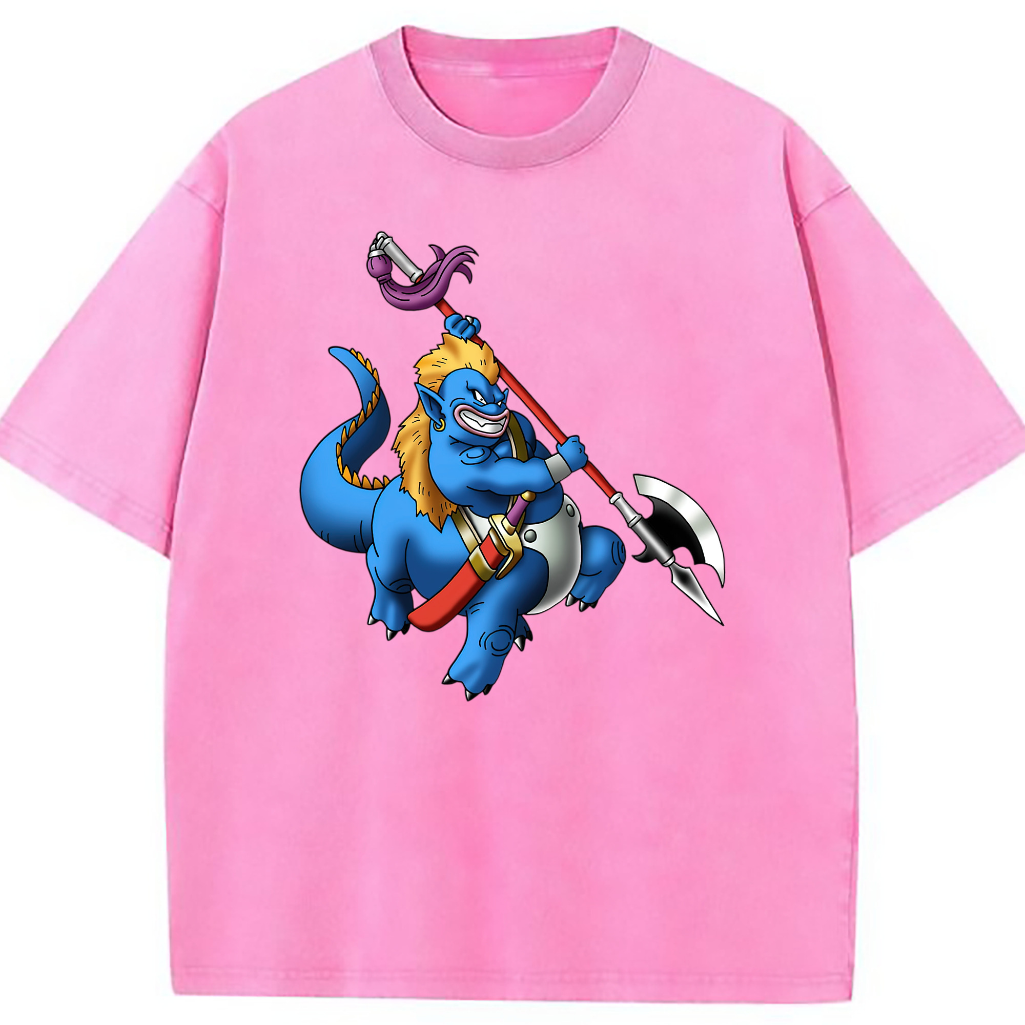 （画像用） ドラゴンクエスト Doragon Kuesuto Dragon Quest 綿100% ヴィンテージ風 半袖Tシャツ（フロントプリント）